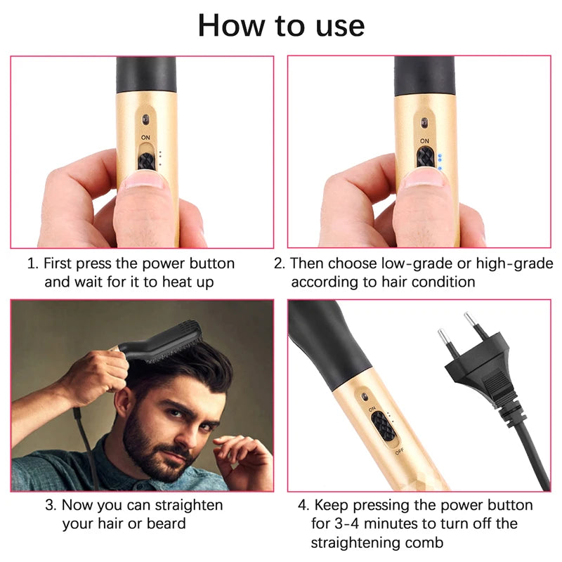 Brushy™ Electric Straightener Brush