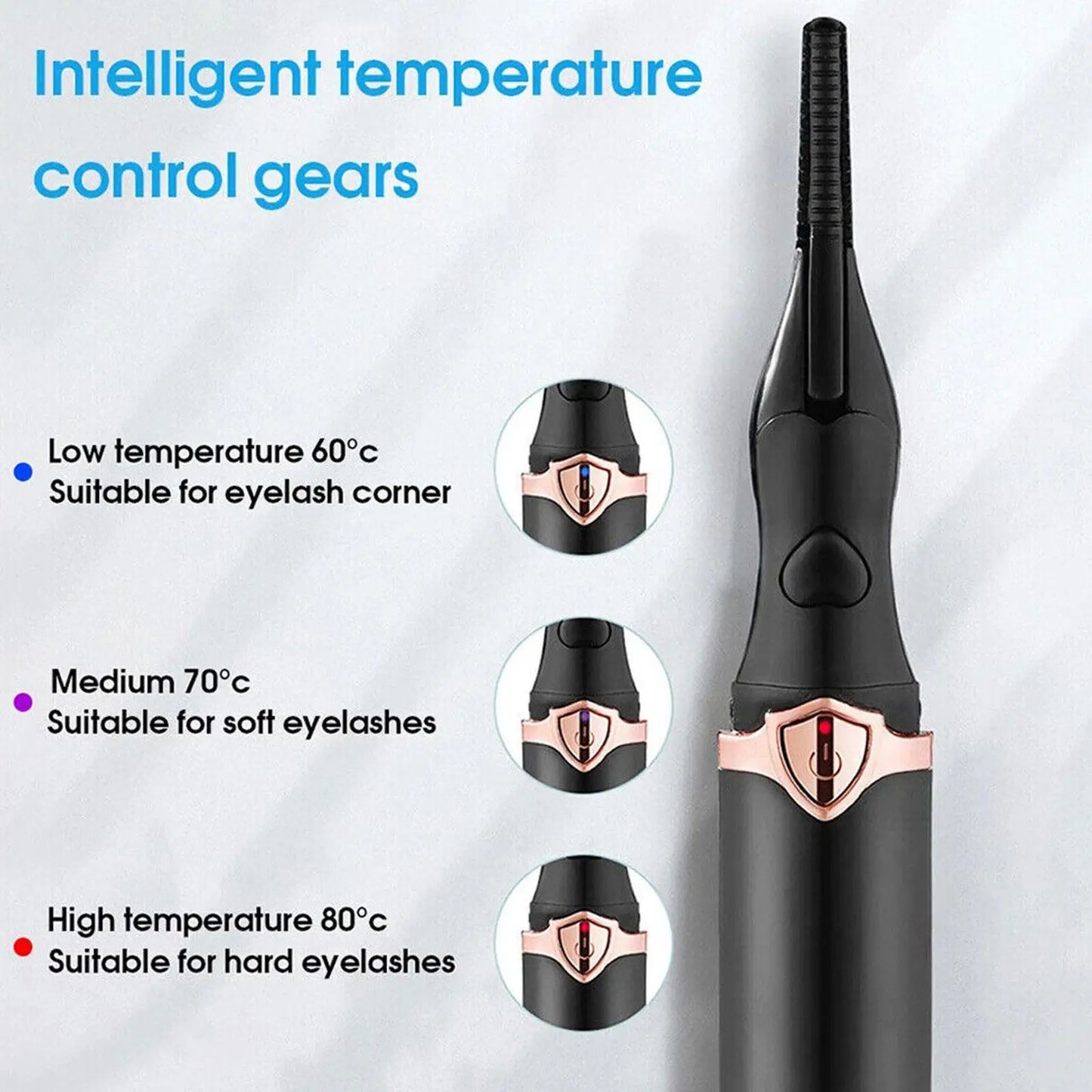 LuxeLash 3-Mode Heated Eyelash Curler